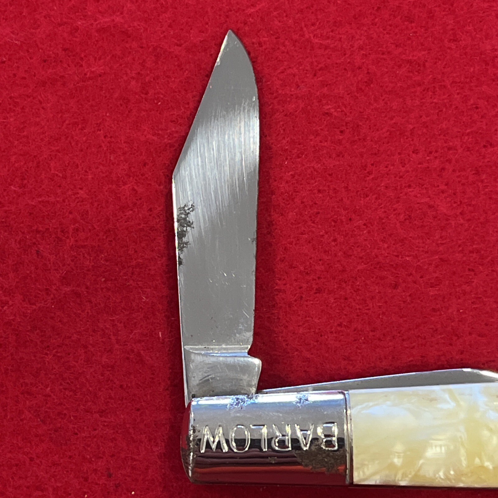 VINTAGE BARLOW HAMMER BRAND 2 BLADE KNIFE PEARL HANDLE eBay