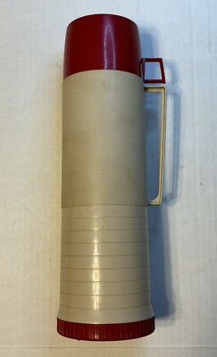 Thermos 1 qt Dura Clad Vacuum Bottle King Seeley 2402 USA Hot Cold Vintage