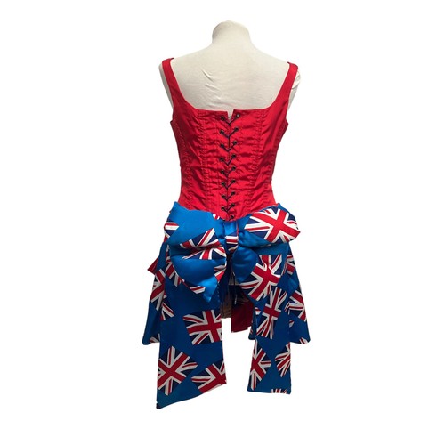 British Pin-up/Show Girl Union Jack Costume For Coronation Party, Size M & Si... - Picture 5 of 11