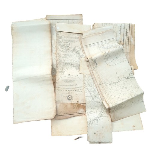 Antique English Nautical Charts 1787 + 1794 Shetland Islands North Sea 1812