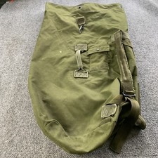 US GI Military Army Duffel / Duffle Sea Bag Luggage Top Load 2 Strap Green