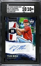 2018 Panini Diamond Kings Tyler Mahle Rookie HOLO GOLD /25 SGC 10 w/10 AUTO RC