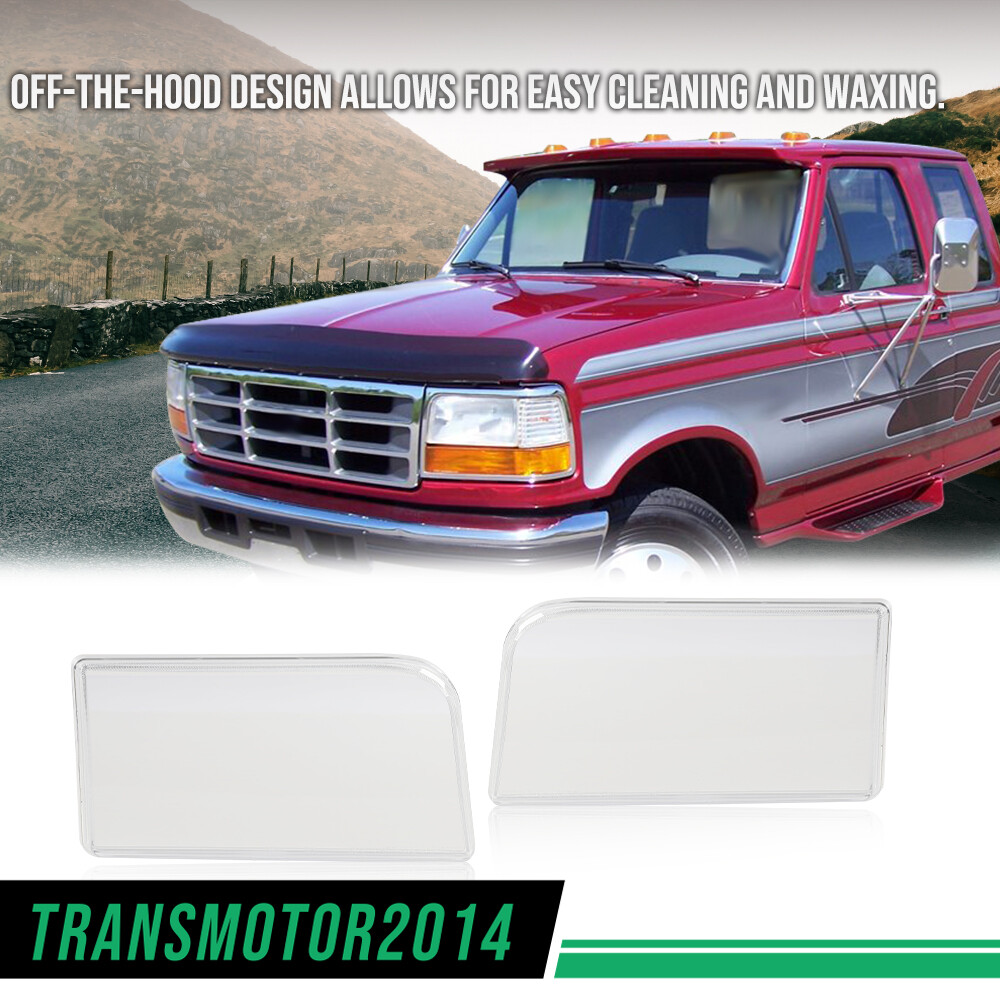 1Pair Headlights Lens Cover Clear Fit For 921996 Ford F150 F250 F350