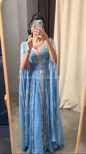 SALE New Premium Moroccan Farasha Kaftan Dress Dubai Abaya Gown for Formal Event