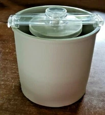 8'' TALL OUTER BUCKET & 1 1/2 QT INNER FREEZER CAN, PADDLE  FOR ICE CREAM MAKER 