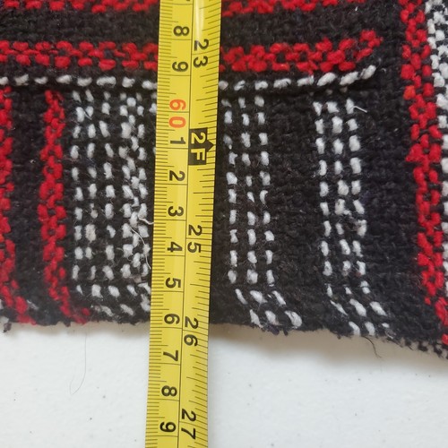 Iguana Jack Kangaroo Pockets Geometric Drug Rug Hoodie Size L Red Black White - Picture 9 of 10