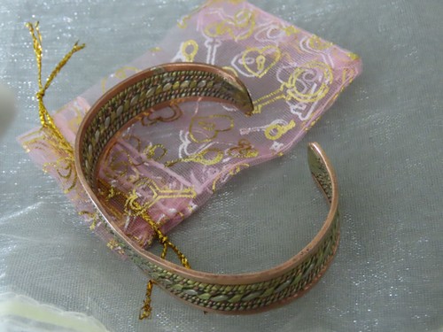 Bracciale 3 metalli: rame, bronzo, alpaca. Alibio dolore artrite, regolabile - Foto 10 di 10