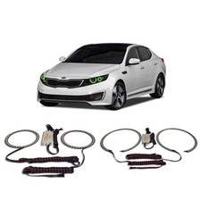 Bright Green Angel Eye Headlight Halo Kit For Kia Optima 11-13 Bright Green Angel Eye Headlight Halo Kit For Kia Optima 11-13