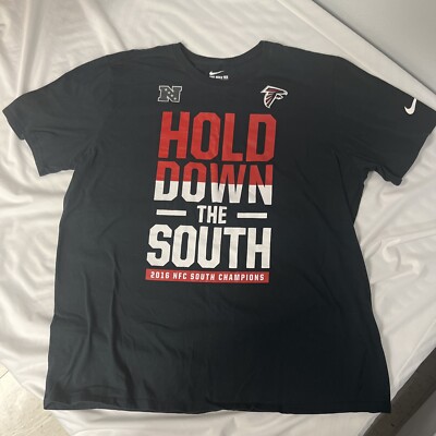 Nike NFL Atlanta Falcons 2016 NFC Champions T-Shirt Size XL Black