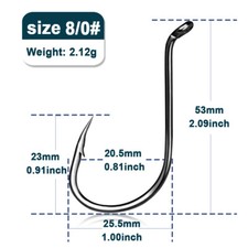 50~200Pcs Fishing Octopus Hooks Circle Hooks High Carbon Steel for Sea All Sizes