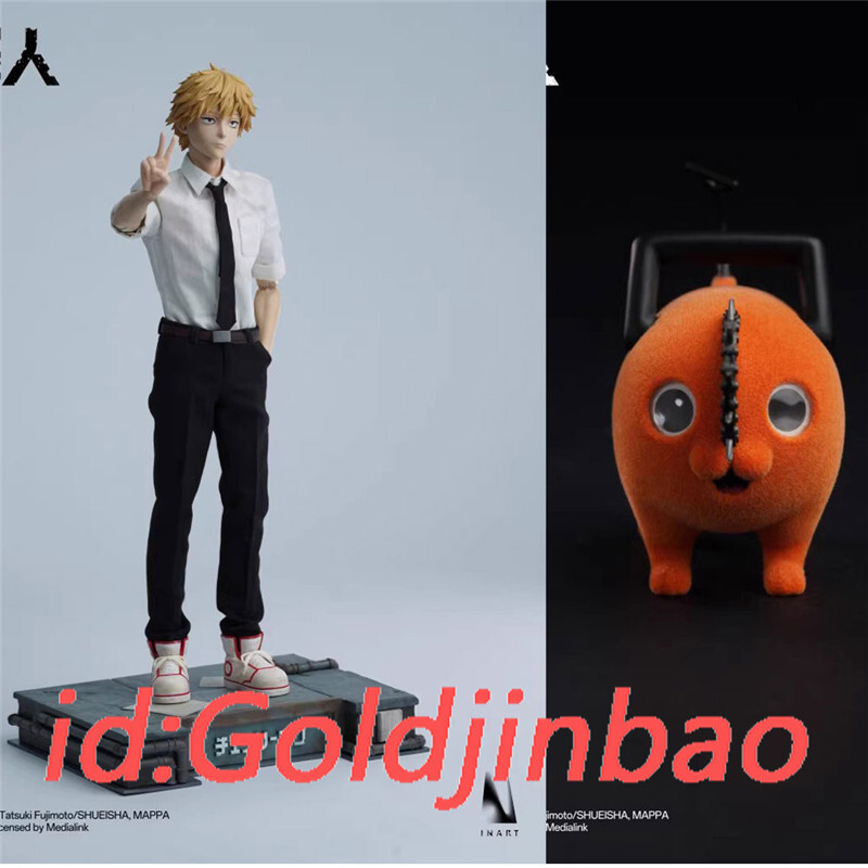 イマン　アミナ コラージュ 置物 Inart Studio Chainsaw Man Denji Action Figure Model In Stock 1/6