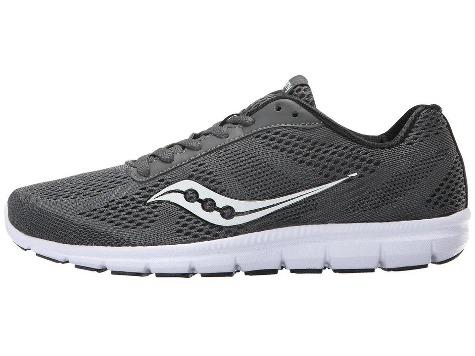 Zapatos para correr Saucony ideales de rejilla para mujer, S15269-1, gris/blanco, talla US 6 Foto 2 de 4