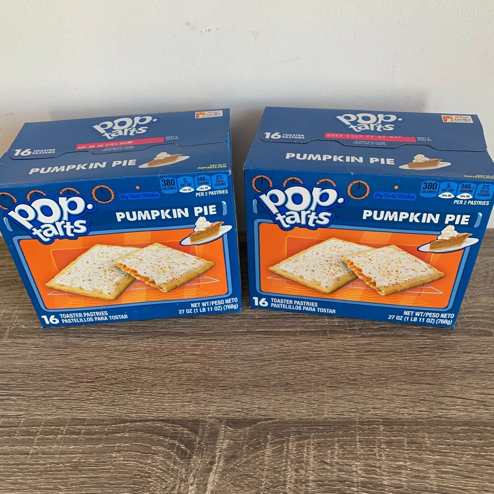 Pumpkin Pie Max 58% OFF Pop Tarts 2 Boxes Pastries Fal Each 16 Lowest price challenge Toaster Count