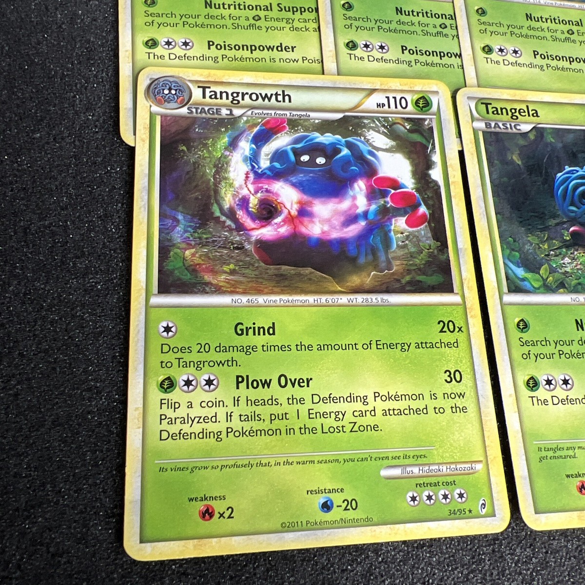 1995 tangela pokemon card value Vintage Common - Base Set 2 Non-Holo 96/130 Grass HP 1995 Pokmon Card - Tangela