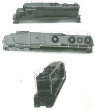 Cal Scale # 406 PRR Induction Phone Antenna Supports for Diesels EMD GP30