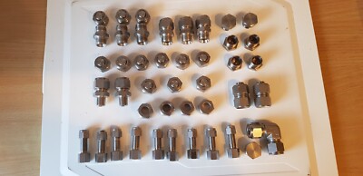 Swagelok  Edelstahl Verschraubungen, Fittings , Überwurfmuttern, Kappen , V4A