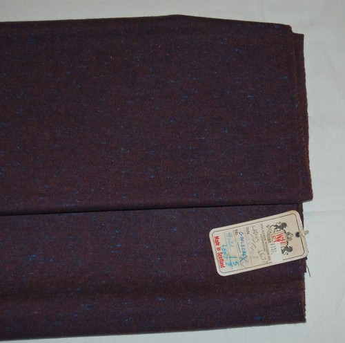 STOFF 100 % SCHOTTISCHE WOLLE Hergestellt in Schottland 1,3 Yard 47" x 58" - Bild 2 von 6