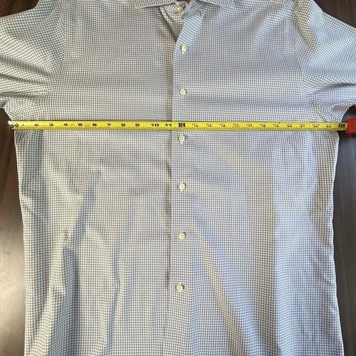 Brooks Men’s Regent Dress Shirt Sz 16-36 French Cuffs Button Up Plaid Non Iron - Picture 12 of 15
