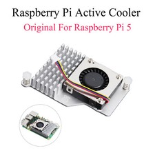 Raspberry Pi Cooler Fan Anodized Aluminum Heatsink Silver For Raspberry Pi 5