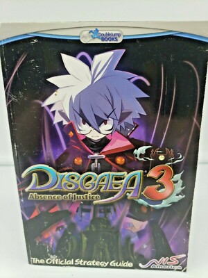 Disgaea 3: Absence of Justice Official Strategy Guide Book, Good Condition