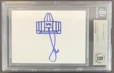 Larry Fitzgerald Arizona Cardinals Pittsburgh Signed Autograph Beckett BAS Slab