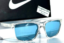 NEW Nike FLIP ASCENT Crystal  Matte Clear UV PROTECTIVE Blue Lens Sunglass 900