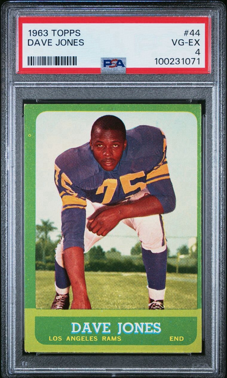 1963 Topps #44 Dave Deacon Jones RC PSA 4 Los Angeles Rams HOF