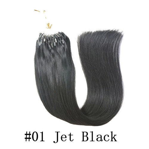 Micro Beads Loop Tip Hair Extensions Micro Ring Link Remy Human Hair Thick 1g/s - Picture 28 of 110