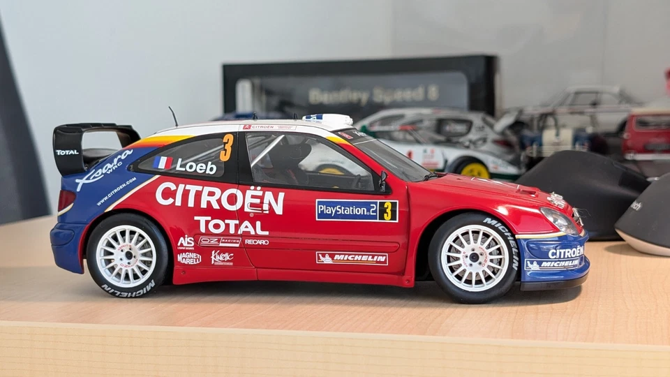 Autoart 1/18 Scale Citroen XSARA WRC2003 Monte Carlo Loeb - Image 2 of 4