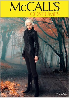 McCall's Sewing Pattern 7456 Cosplay Jacket Stirrup Leggings Cape Size 6-14