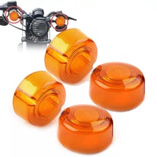 Amber Turn Signal Lens Cover for Harley Dyna FXD FXR Sportster XLH 883 1200 FXST