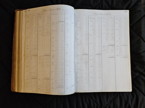 LARGE 1877-1882 Antique Accounting Ledger E MURDOCK CO Winchendon Massachusetts - Picture 14 of 24