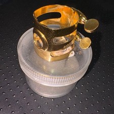 Good Condition Wood Stone Clarinet Ligature Gold GP