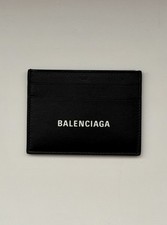 BALENCIAGA Cardholder - Luxury Designer Mini Wallet - Black Leather - Brand New