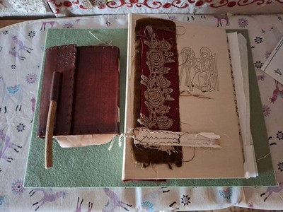 Junk journal SET Handmade vintage  Mittelalter Set für 2 Journale