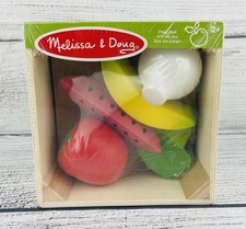 Melissa And Doug Food Groups Wooden Play Set Fruits And Vegetables NEW