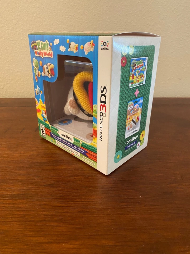 2017 Poochy & Yoshi's Woolly World + Poochy Amiibo| Nintendo 3DS | New & Sealed - Image 2 of 4