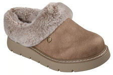 NEW WOMENS SKECHERS BOBS KEEPSAKES LITE Taupe LEATHER Clogs AUTHENTIC IN BOX