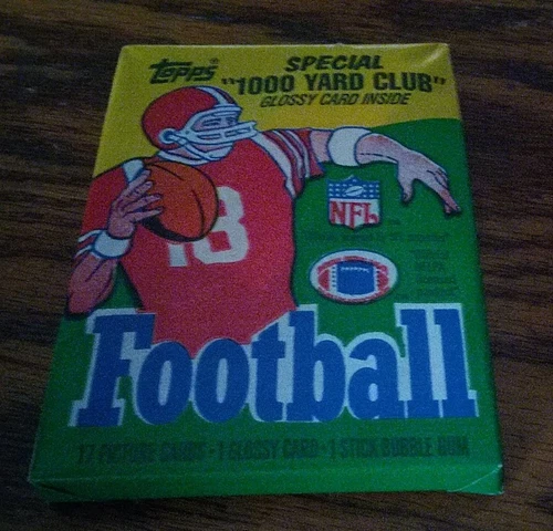 1986 Topps Football Factory Sealed Pack Unopened (1) Find Rice Young Reed Rookie