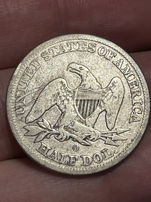 1842 O Seated Liberty Half Dollar- New Orleans, Good/VG Reverse Details