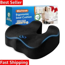 High-Density Memory Foam Cushion: Perfect for Back Pain Relief & Posture Support