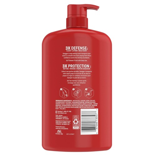 Old Spice Refreshing Body Wash for Men, 3X Defense, 33.4 Fl Oz (Pack of 4) - Picture 9 of 9