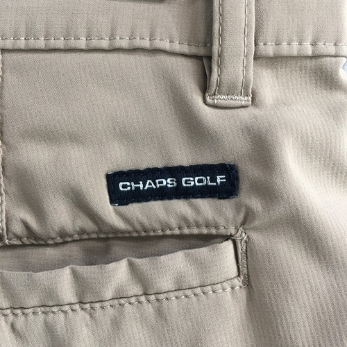 Chaps 78 Golf Cargo Short Mens 32 Beige Polyester Blend Mid Rise Flat Front Zip - Picture 17 of 23