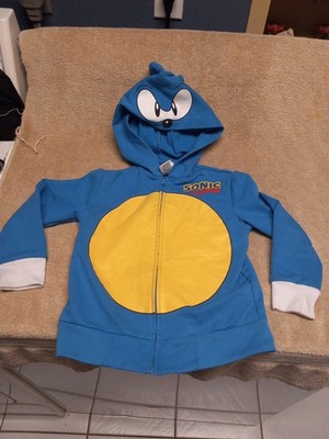 Sega Kids' Sonic The Hedgehog Costume Hoodie, Boys Size 4, See Pics