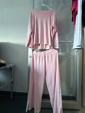 Woman's Outfits, Sets of Pants Long-sleeved Shirt, Pink, Size Large