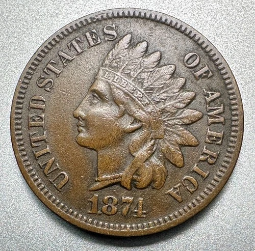 1874  INDIAN CENT  XF   BETTER DATE  #1778