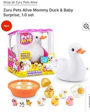 Zuru Pets Alive Mama Duck Surprise 4 Surprise Eggs, Baby Ducklings, 10 Sounds