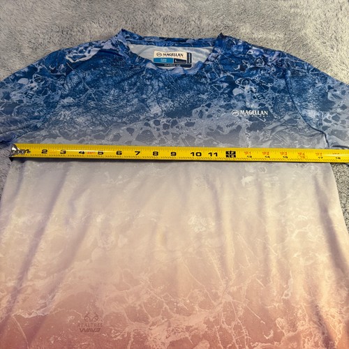 Magellan Outdoor Youth moisture wicking red, white and blue long sleeve shirt L - Picture 4 of 12