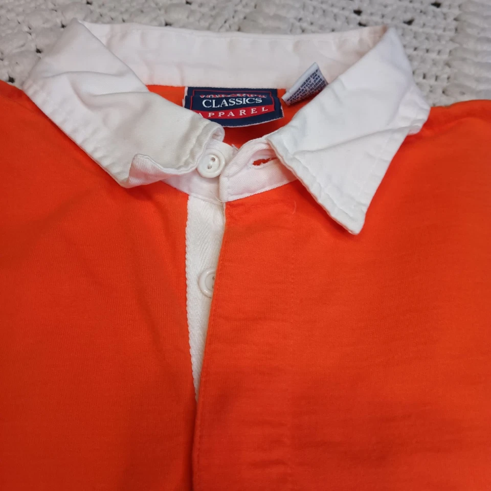 Varsity Classics одежда Иллинойс регби длинным рукавом рубашка мужская M оранжевый опрятный - Изображение 3 из 4