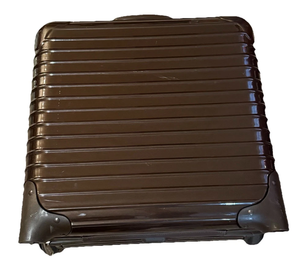 RIMOWA SALSA DELUXE Carry-On Luggage 2-Wheel Brown Lock Made In Canada RARE - Image 2 of 4
